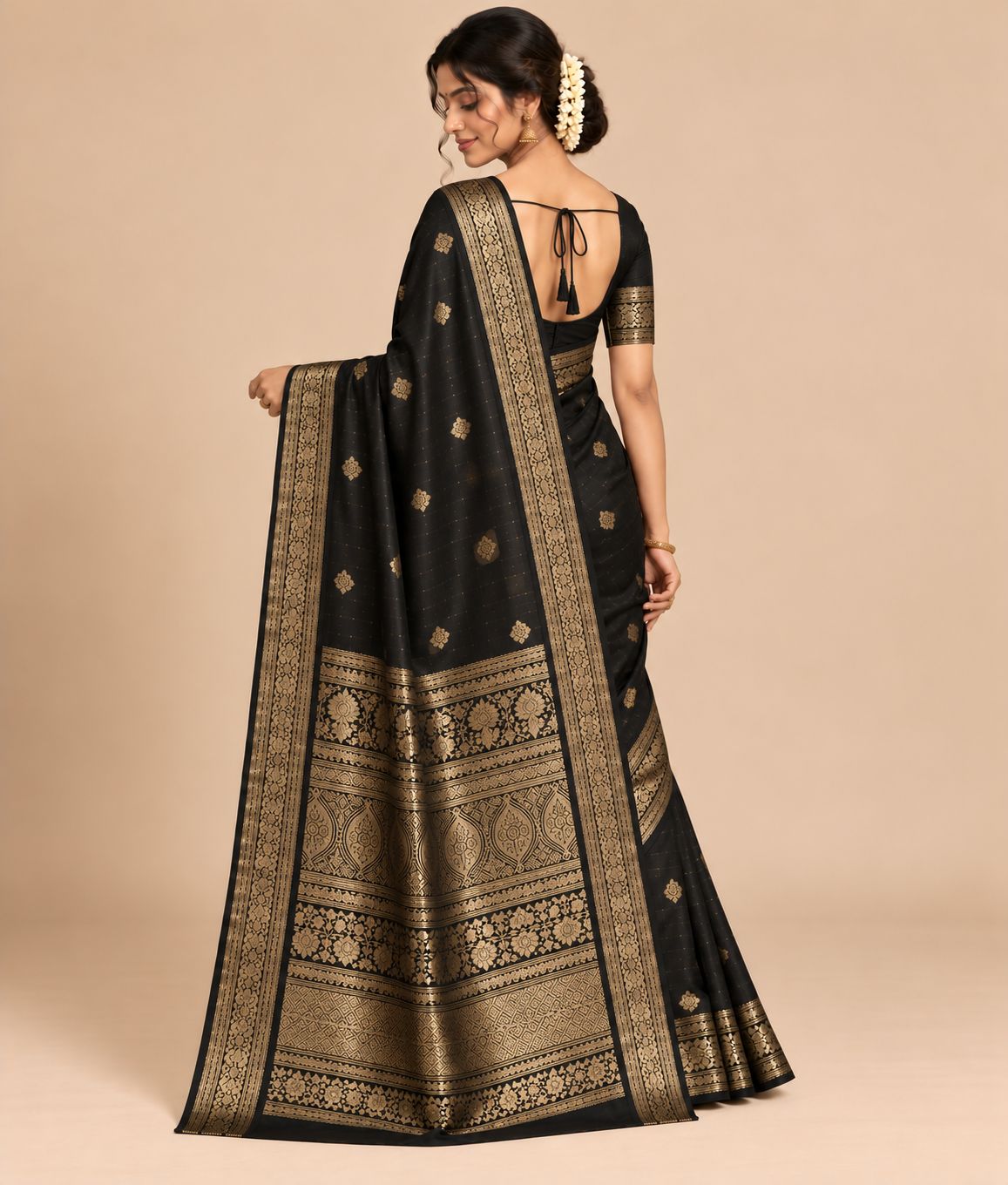 Black Kasavu Saree